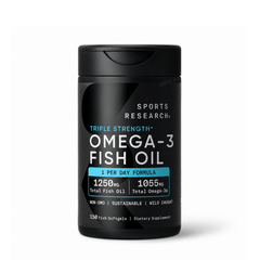 Sports Research Omega-3 Fish Oil 1250mg 150 Viên