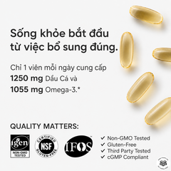 Sports Research Omega-3 Fish Oil 1250mg 150 Viên