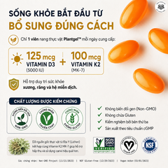 Sports Research Vitamin D3 K2 5000 IU 160 Viên
