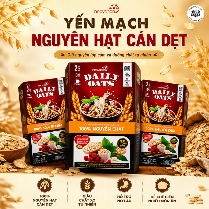 Yến Mạch Innovation Daily Oats 4.52kg - Old Fashioned