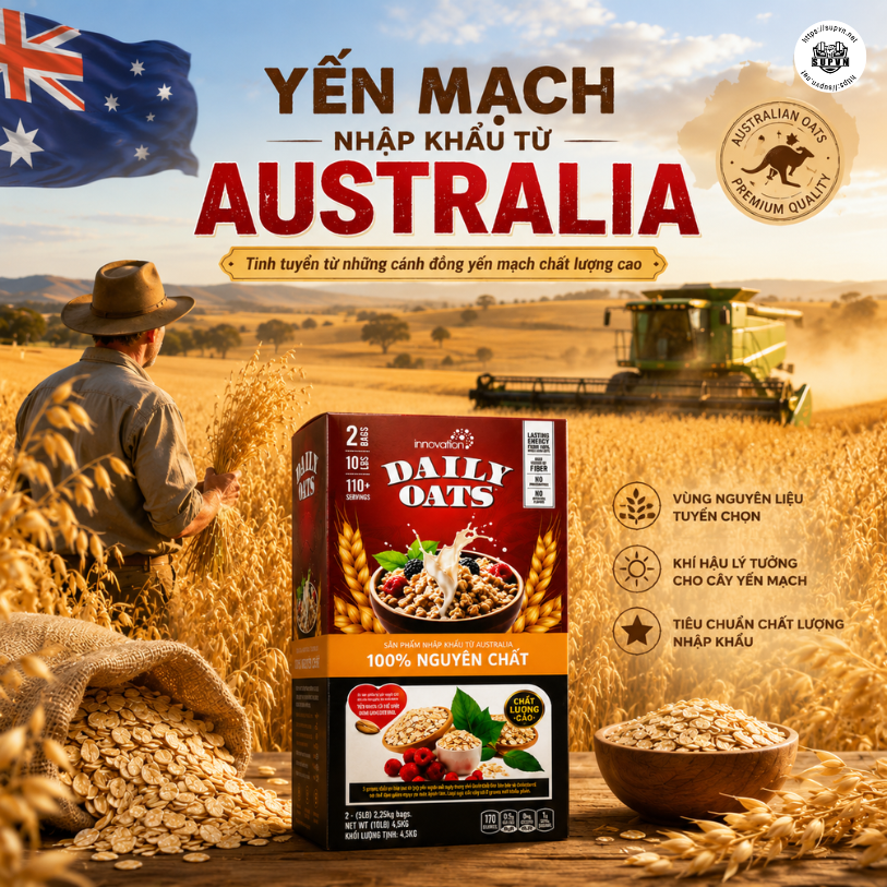 Yến Mạch Innovation Daily Oats 4.52kg - Old Fashioned