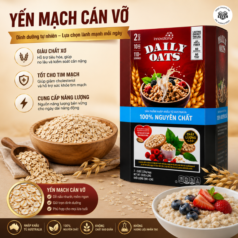 Yến Mạch Innovation Daily Oats 4.52kg - Quick Minute