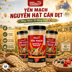 Yến Mạch Innovation Daily Oats 1kg – Old Fashioned Cán Dẹt