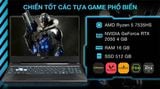  Asus TUF Gaming A15 FA506NF R5 7535HS/ RAM 8GB/ SSD 512GB/15.6' FHD 144Hz /Nvidia RTX2050 4GB/Win11 