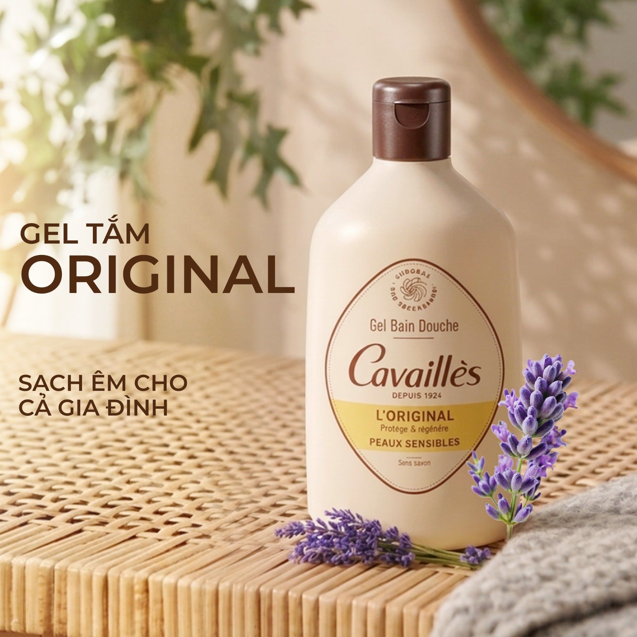  Gel Tắm Cavaillès Original - Sạch Êm Cho Cả Gia Đình 