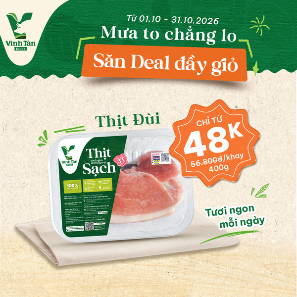  THỊT ĐÙI HEO 400G | DEAL SỐC GIẢM 15% 
