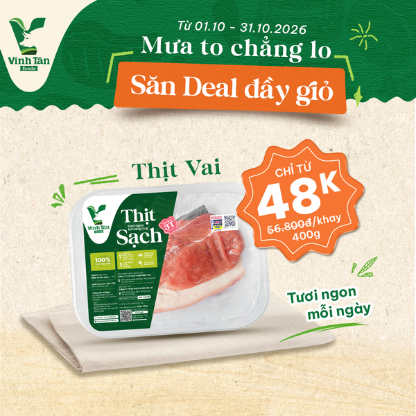  THỊT VAI HEO 400G | DEAL SỐC GIẢM 15% 