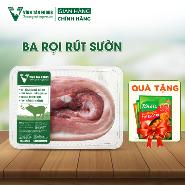  Ba Rọi Rút Sườn | 500G/Khay 
