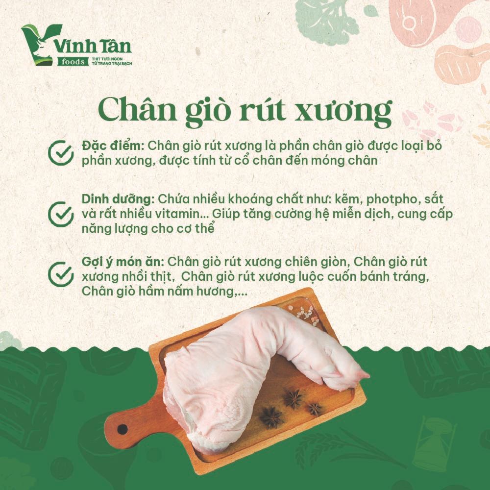  CHÂN GIÒ RÚT XƯƠNG 