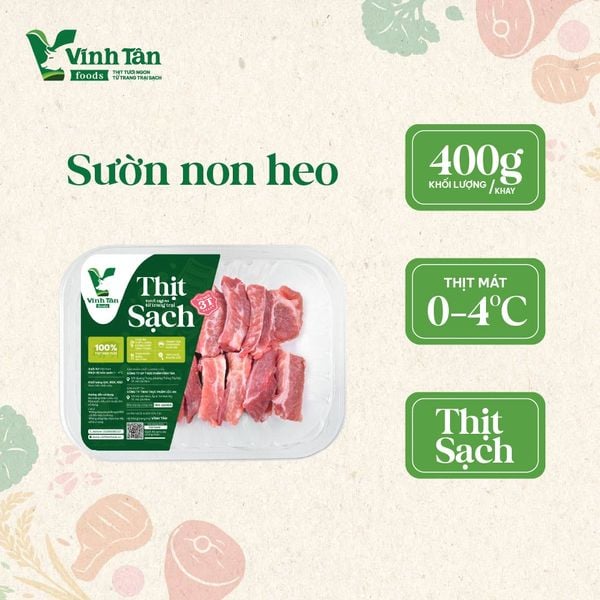  SƯỜN NON HEO 400G 