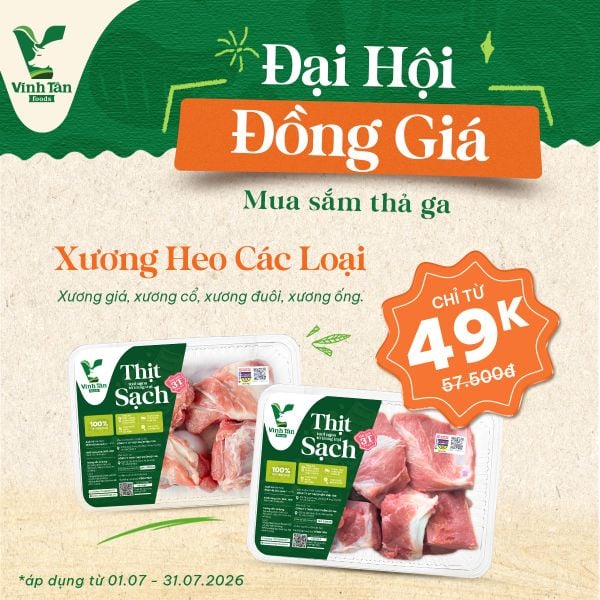  XƯƠNG GIÁ HEO - DEAL SỐC GIẢM ĐẾN 15% 