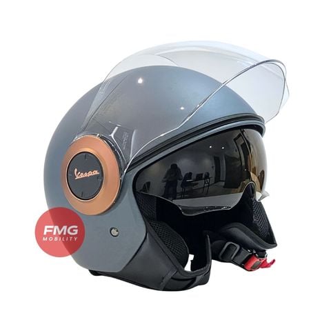 Mũ Bảo Hiểm 3/4 Có Kính Âm Vespa Officina 8