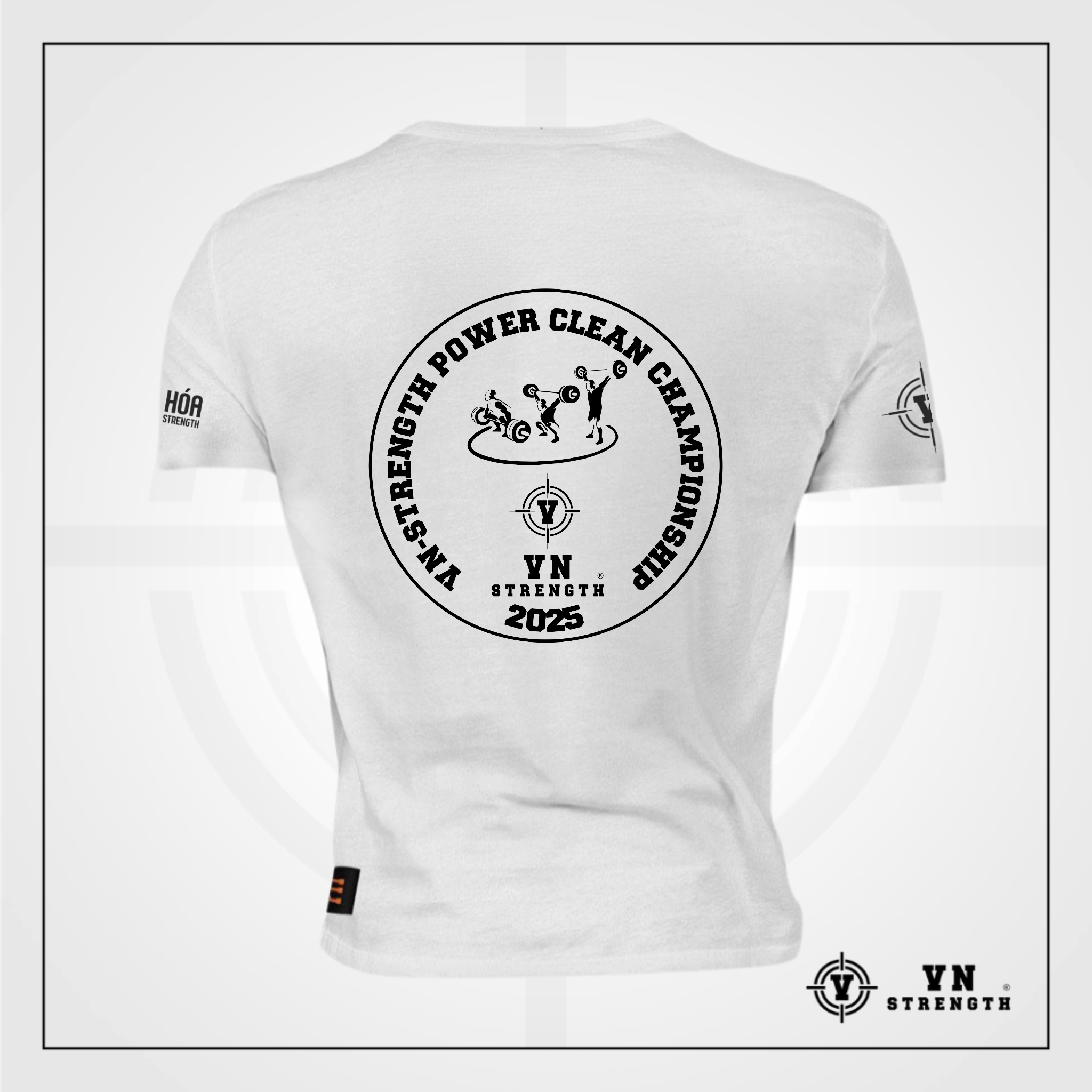 Áo Phông Giải Cử Tạ VN-Strength ® 2025︱ Power Clean Championship T-shirt︱ACT-001