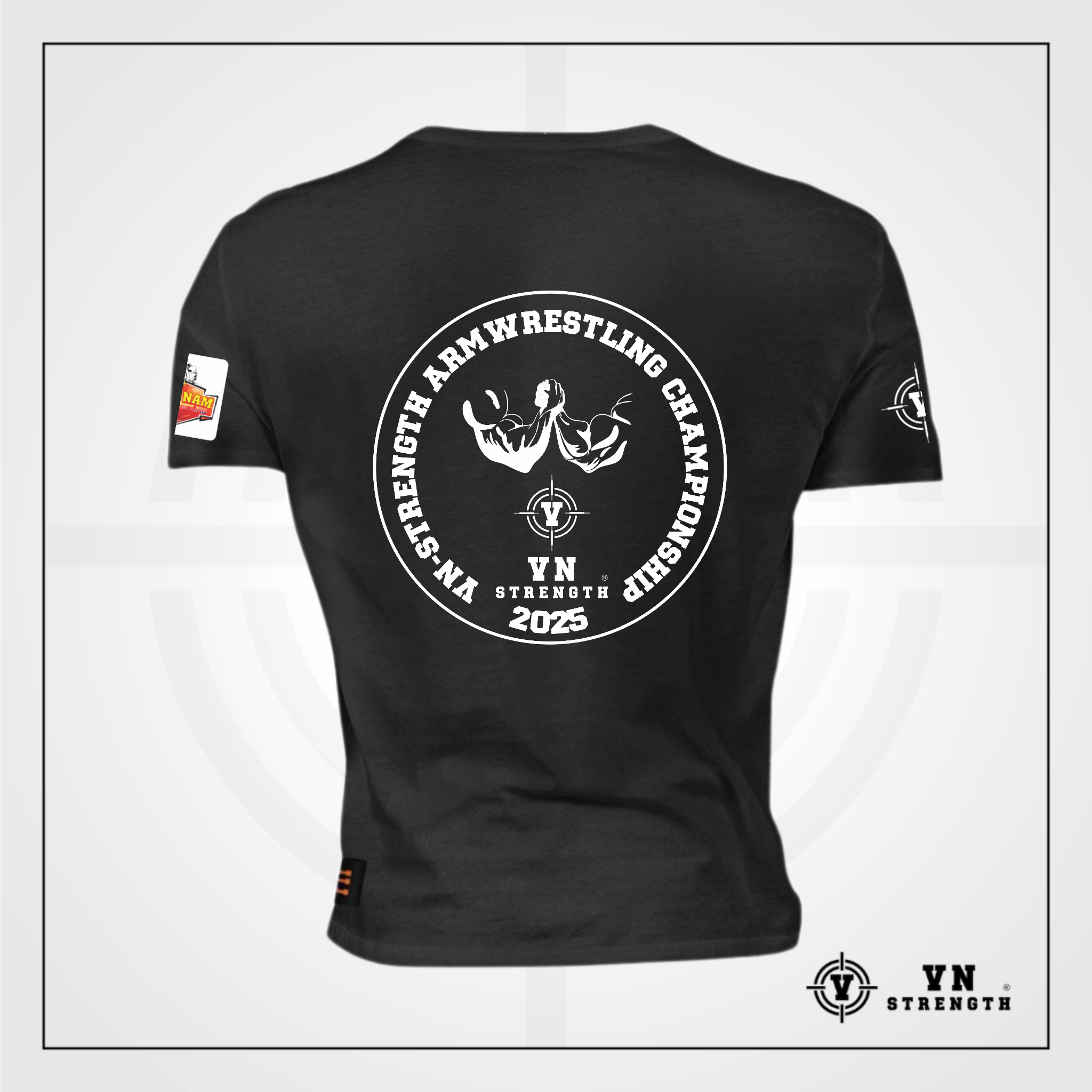 Áo Phông Giải Vật Tay VN-Strength ® 2025︱Armwrestling Championship T-shirt︱AVT-001