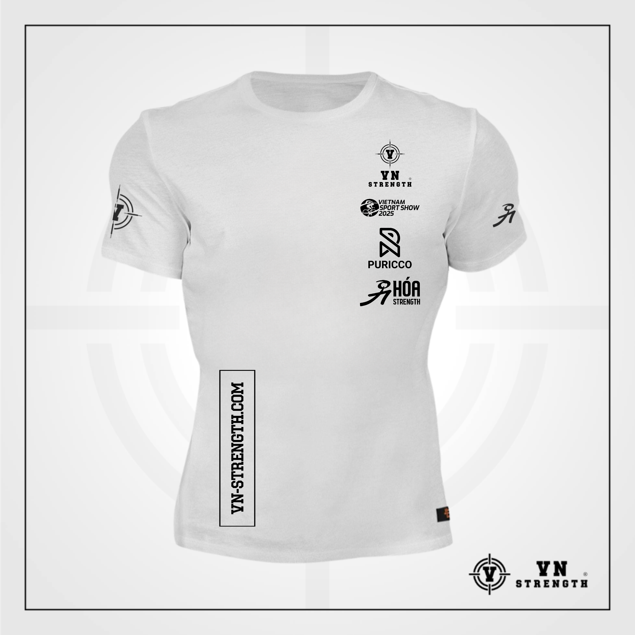 Áo Phông Giải Cử Tạ VN-Strength ® 2025︱ Power Clean Championship T-shirt︱ACT-001