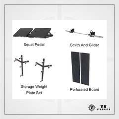 GIÀN TẠ ĐA NĂNG︱FULL WALL RACK︱GT001