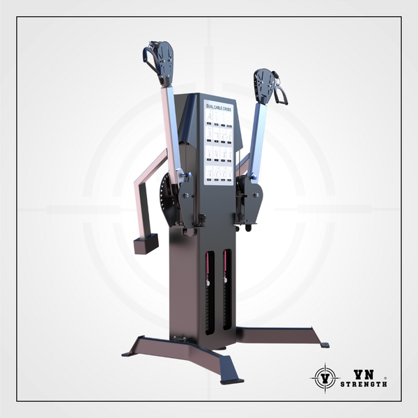 Giàn Khối Đa Năng 1 Mặt︱Max 2 dual cable cross with double weight stack (105KG*2)︱D605