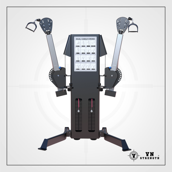 Giàn Khối Đa Năng 1 Mặt︱Max 2 dual cable cross with double weight stack (105KG*2)︱D605