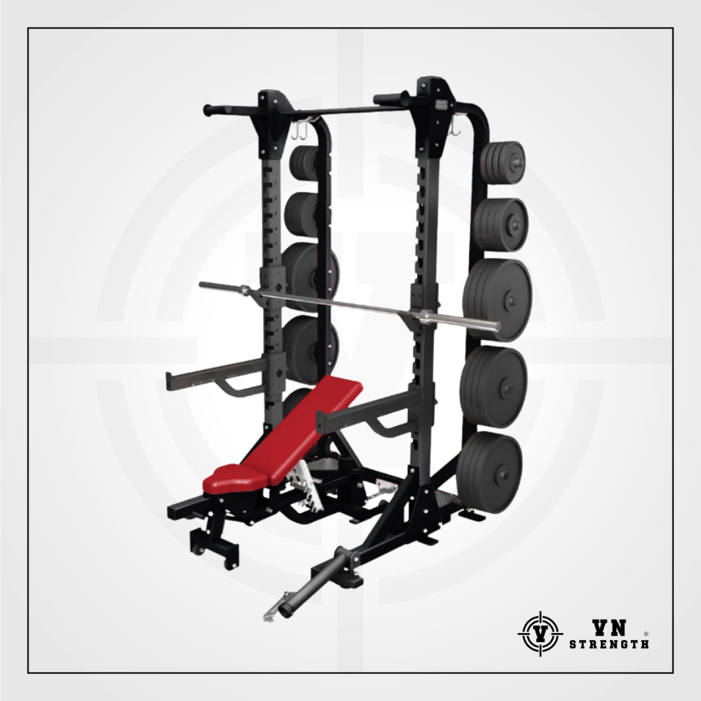 KHUNG GÁNH TẠ︱HALF RACK LONG BASE ︱HAM-108
