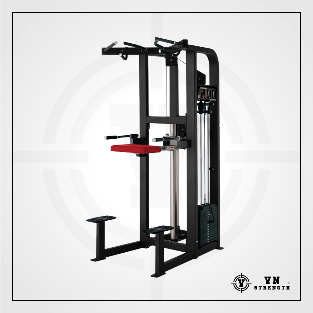 MÁY TẬP LƯNG TRÊN, TAY SAU︱ASSIST DIP CHIN︱HAM-001
