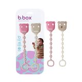  B.BOX BỘ 2 DÂY ĐEO NÚM TI SILICONE BẠCH KIM KHÁNG KHUẨN CHO BÉ TỪ SƠ SINH - BLUSH/VANILLA 