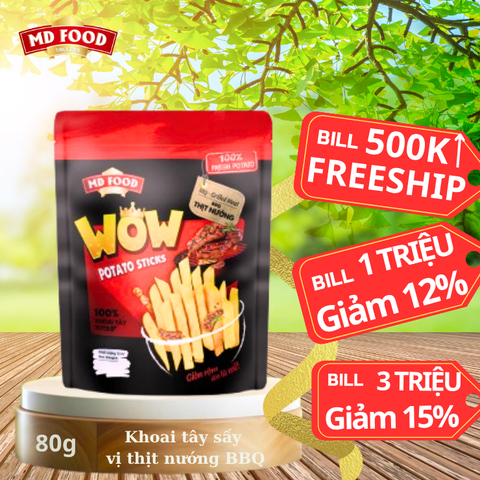 Khoai tây sấy WOW vị thịt nướng
