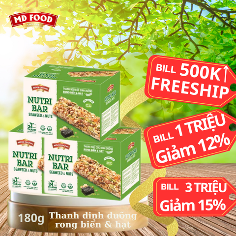 Thanh dinh dưỡng rong biển & hạt 456g