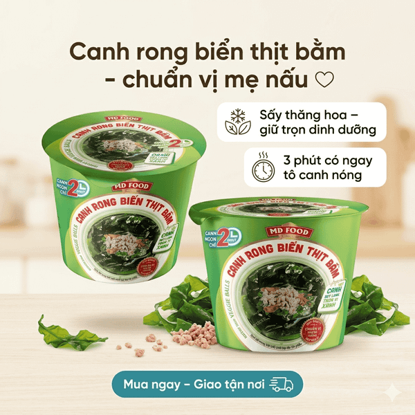 Canh Rong Biển Thịt Bằm MDFOOD