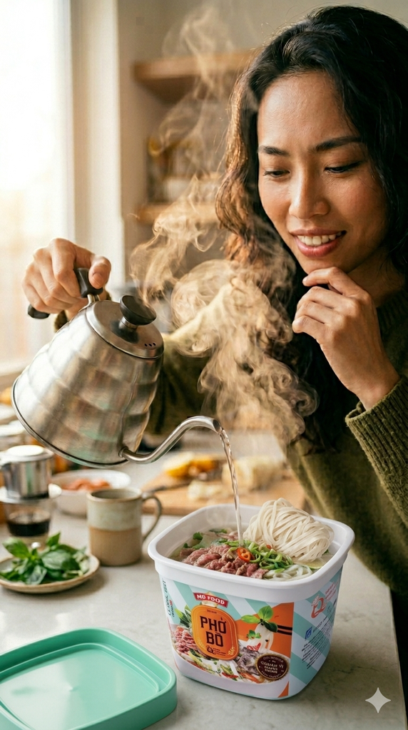 Phở bò sấy thăng hoa MDFOOD