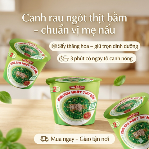 Canh Rau Ngót Thịt Bằm MDFOOD