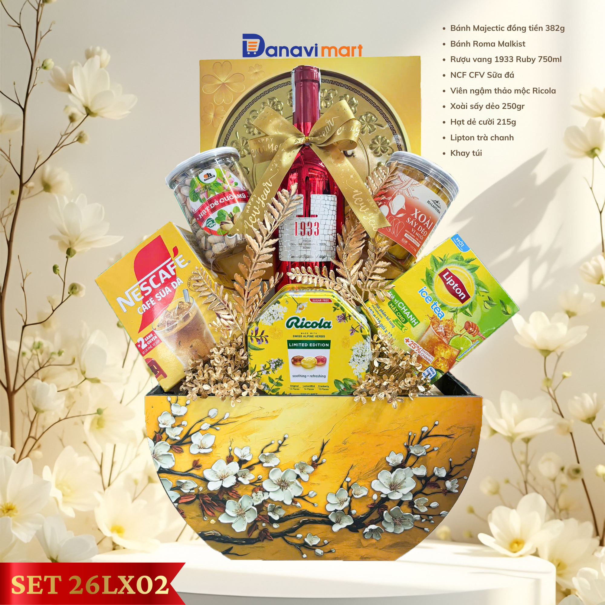  Giỏ quà TẾT "Hoàng Kim Đại Cát" 