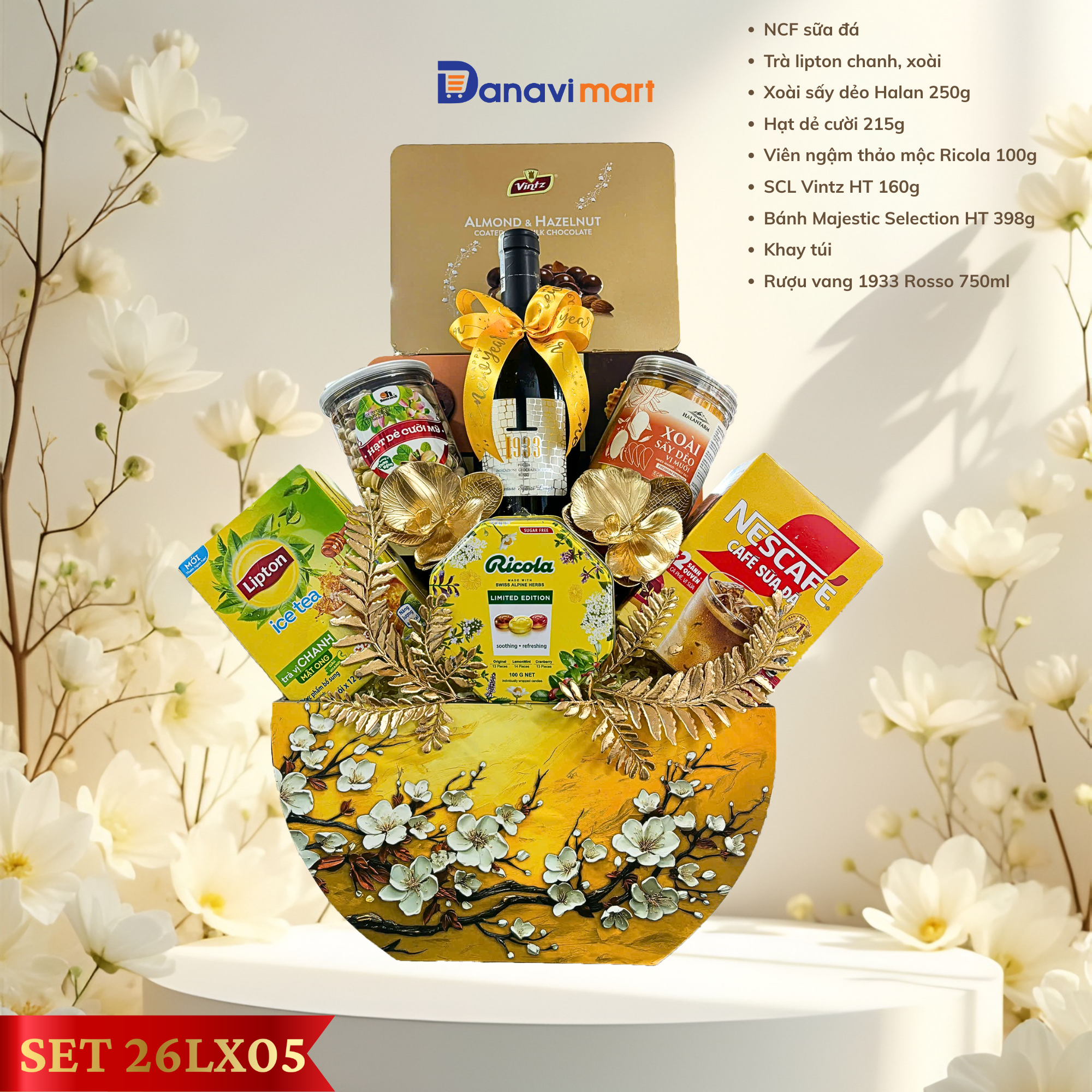  Giỏ quà TẾT "Kim Long Nghênh Xuân" 