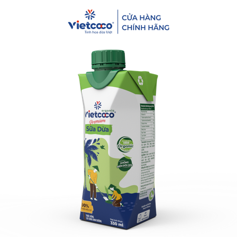  Sữa dừa Organic Vietcoco - 330ml 
