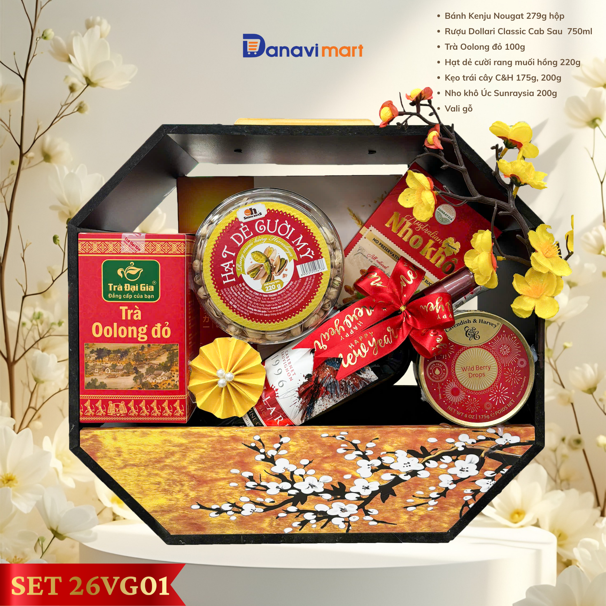  Giỏ quà TẾT "Vạn Phúc Lưu Ly" 