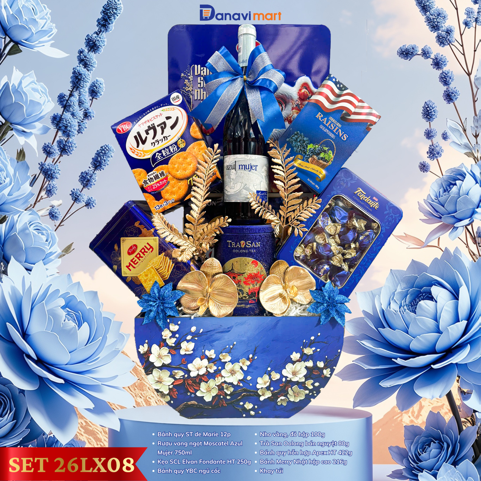  Giỏ quà TẾT "Thiên Thanh Cát Tường" 