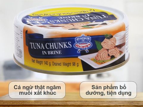  Cá ngừ cắt khúc ngâm muối  140g 