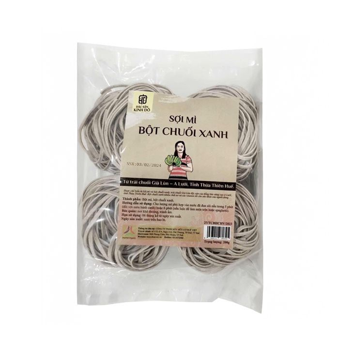  Sợi mì bột chuối xanh huế việt 200g 