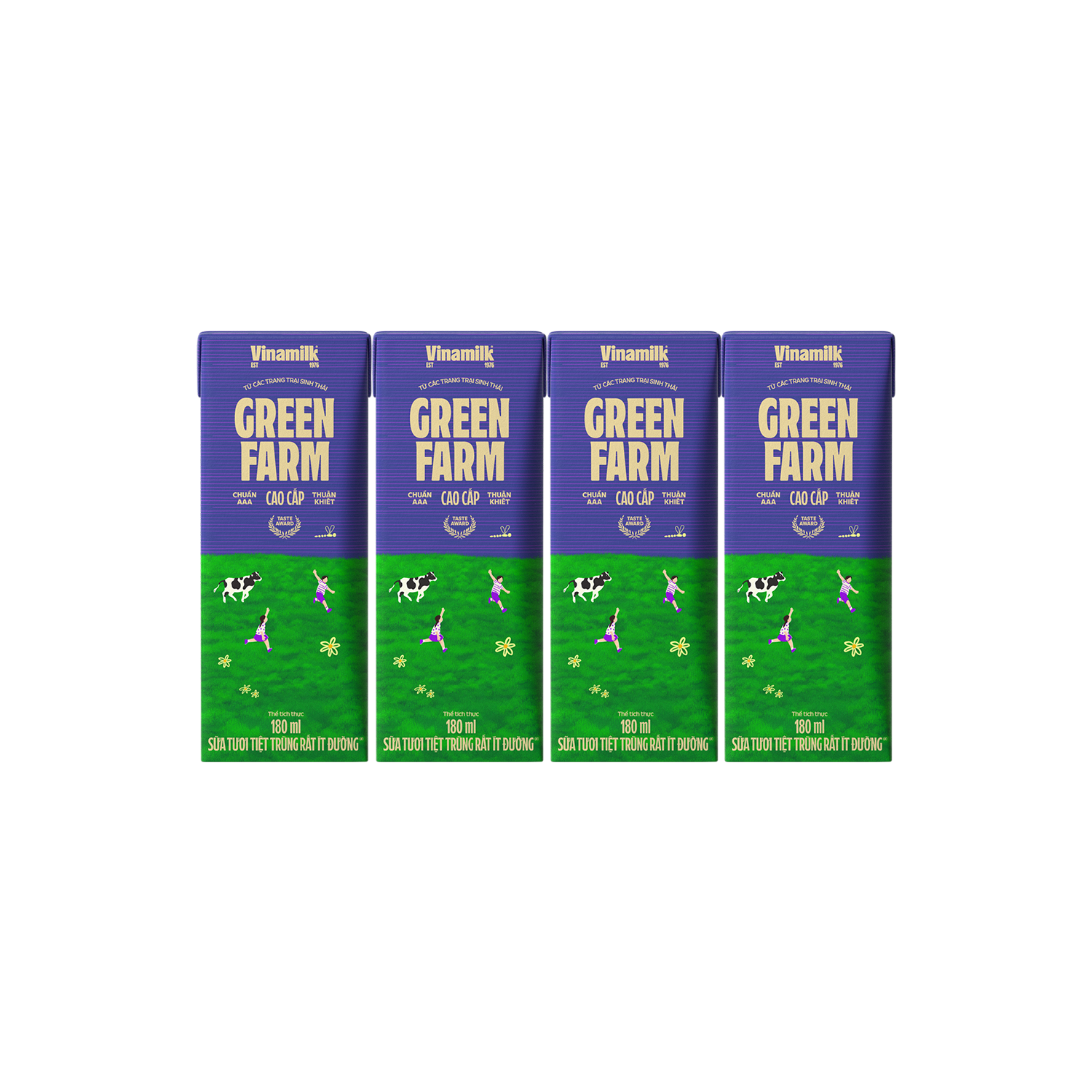  Sữa Green farm rất ít đường 180ml 