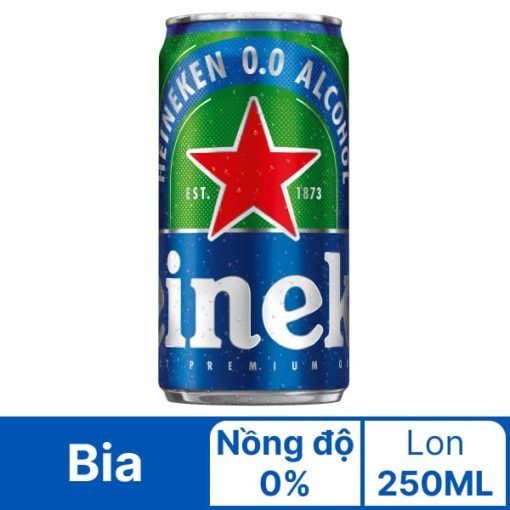  Bia ken không độ 250ml 