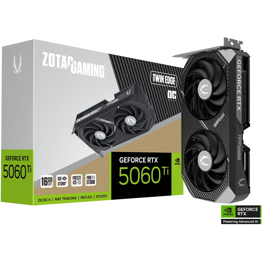  Card màn hình ZOTAC GAMING GeForce RTX 5060 Ti Twin Edge 16GB GDDR7 