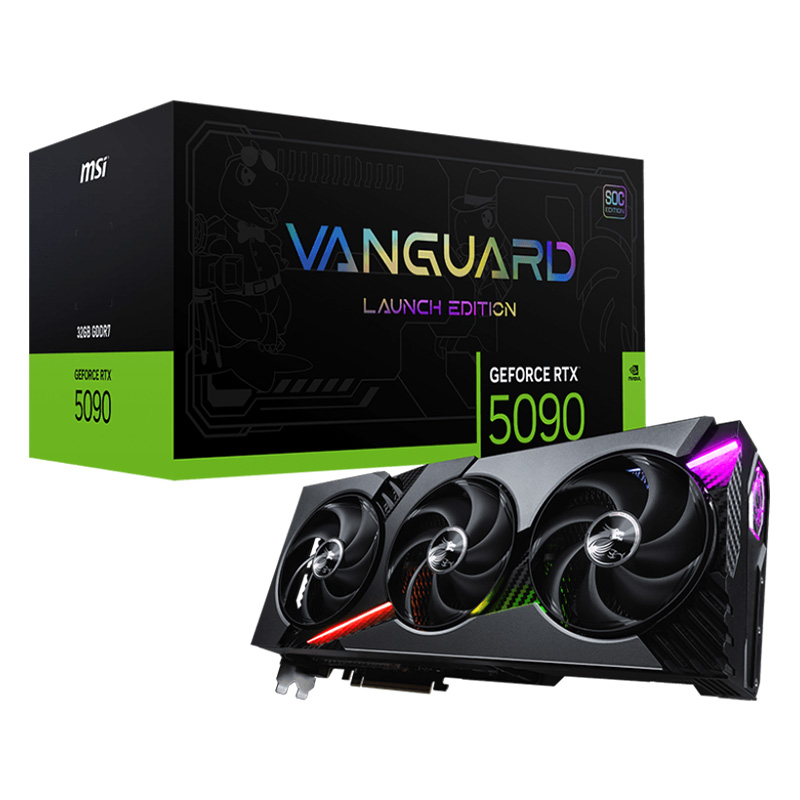  Card màn hình MSI GeForce RTX 5090 VANGUARD SOC 32GB GDDR7 