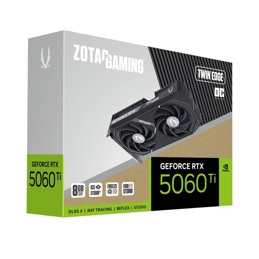  Card màn hình ZOTAC GAMING GeForce RTX 5060 Ti Twin Edge OC 8GB GDDR7 