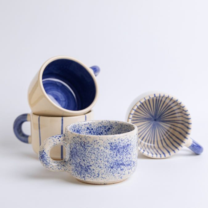 Ly Cà Phê Cappuccino Gốm Sứ Thủ Công Cao Cấp | Tu Hú Ceramics