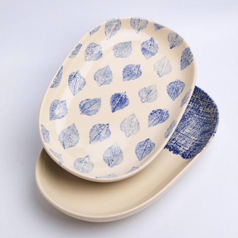 Dĩa gốm sứ Oval sâu lòng W26