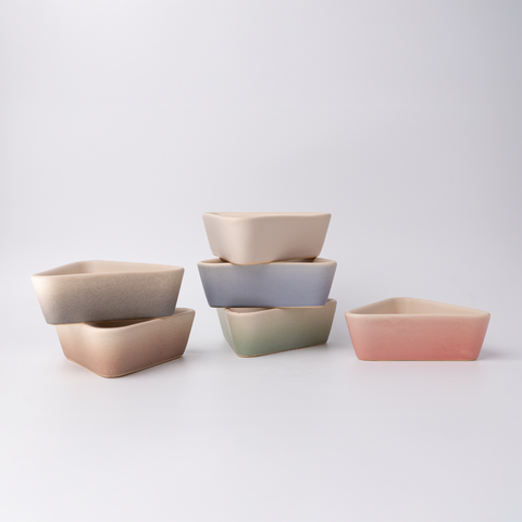  Khay sốt Mini tam giác ngũ sắc 