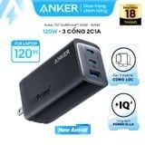  Củ Sạc Nhanh 2C+1A ANKER 737 GaNPrime A2148 120W (PowerIQ™ 4.0, ActiveShield™ 2.0, GaN II, Anker GaNPrime™) 
