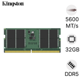  Kingston DDR5 32GB 5600 Mhz Non-ECC CL46 SODIMM 2Rx8 KVR56S46BD8-32 
