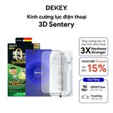  Cường lực Dekey trong suốt và chống nhìn trộm cho iPhone, có khung trợ dán 