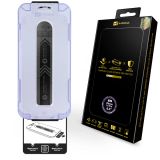  Cường lực Hoda 3 in 1 kèm khung trợ dán, chống chói, chống vân và chống nhìn trộm cho iPhone 16 Pro/ 16 Pro Max 
