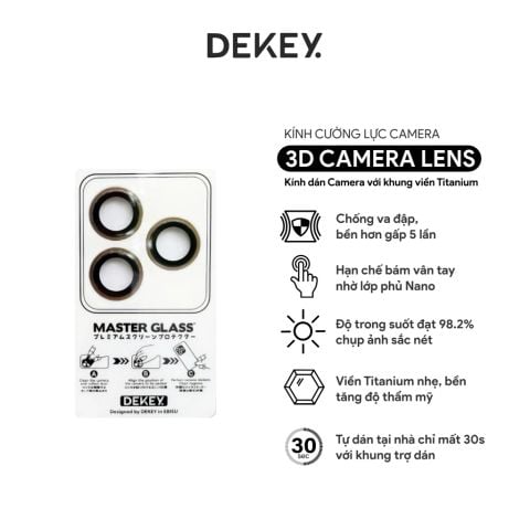  Cường lực camera Dekey cho iPhone 